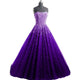 Sexy Strapless Ball Gown Amazing Beaded Prom Dress Navy Modest Tulle Prom/Evening Dress SM1172|CathyProm