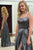 Simple A Line Spaghetti Straps Sweep Train Backless Sleeveless Long Satin Prom Dress With Pockets OHC271 | Cathyprom