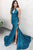 Sexy Halter Mermaid Side-Slit Prom Dress With Sequins, Evening Dress YZ211080
