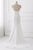Simple Mermaid A Line White Chiffon Strapless Long Backless Prom Dresses OHC475 | Cathyprom