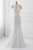 Simple Mermaid A Line White Chiffon Strapless Long Backless Prom Dresses OHC475 | Cathyprom
