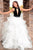 Simple White Tulle Layered V Neck Long Beaded Open Back Evening Dress Senior Prom Dress OHC429 | Cathyprom
