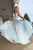 V Neck Spaghetti Straps Tulle Long Prom Dress With Appliques and Beading YZ211010