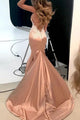 Mermaid Spaghetti Straps Long Prom Dress With Lace, Evening Dress YZ211051