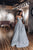 Sparkle A-Line V-neck Spaghetti Straps Silver Long Sleeveless Prom Dress with Pockets OHC445 | Cathyprom