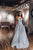 Sparkle A-Line V-neck Spaghetti Straps Silver Long Sleeveless Prom Dress with Pockets OHC445 | Cathyprom