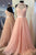 Spring A Line Jewel Open Back Long Crystal Long Tulle Prom Dresses OHC484 | Cathyprom