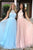 Spring A Line Jewel Open Back Long Crystal Long Tulle Prom Dresses OHC484 | Cathyprom