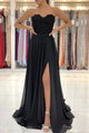 Black Lace Long Prom Dress With Appliques, Evening Dress CMS211204