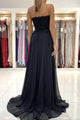 Black Lace Long Prom Dress With Appliques, Evening Dress CMS211204