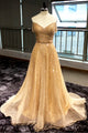 Stunning A Line Sequins Off The Shoulder Long Prom Dresses Evening Dress OHC487 | Cathyprom