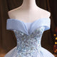 Shiny A-Line Sweetheart Lace Tulle Long Prom Dress With Appliques, Evening Dress CMS211127