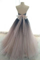 Sweetheart Neck Open Back Tulle Long Prom Dress, Evening Dress CMS211147