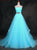 A-Line Sweetheart Tulle Long Prom Dress, Evening Dresses CMS211126