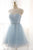 Charming Strapless Tulle Short Prom Dress With Pleats , Homecoming Dress YZ210902