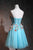 A-Line Tulle Knee Length Prom Dress With Appliques, Homecoming Dress YZ211026