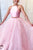Two Pieces Pink Tulle Long Prom Dresses, Evening Dress CMS211140