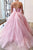 Two Pieces Pink Tulle Long Prom Dresses, Evening Dress CMS211140