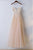 A-Line V Neck Spaghetti Straps Lace Tulle Long Prom Dress, Evening Dress YZ211036