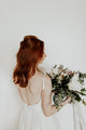 Sexy Spaghetti Straps Simple Wedding Dress V Neck Chiffon Beach Wedding Gown Backless YRL116|Cathyprom