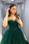 A Line Spaghetti Straps Sweetheart Sleeveless Long Green Tulle Prom Dress Evening Gown OHC329 | Cathyprom 