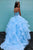 Elegant Sweetheart Neck Blue Tulle Multi-layered Long Beaded Ball Gown Formal Prom Dress OHC380 | Cathyprom