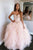 A Line Sweetheart Pink Tulle Beaded Layered Long Sweet Prom Dress Prom Gown OHC371 | Cathyprom