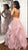 Pink Ruffled Tulle Long Prom Dress with Cross Back SX7412