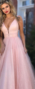 Gorgeous Deep V Neck Prom Dresses Evening Dresses Beading OHC142